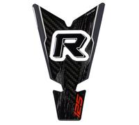 Protège-réservoir en gel-résine avec autocollant en carbone compatible avec Honda CB125R Gris X510003VA