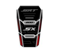 Protège-réservoir en résine 3D compatible avec QJ MOTOR SRT 800 SX 2024 On GP-1037 (Rouge)