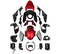 Protège Réservoir Kit Carrosserie Plastique ABS Peint Moule Injection Carénage Moto Ensembles Pour CB650R CB 650R CB650 R 2019 2020 Bouchon De Réservoir(Noir rouge)