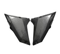 Protège Réservoir Panneau Couverture Admission Air Carénage Latéral Réservoir Gaz Fiber Carbone Moto Pour MT09 FZ09 2017-2020 Bouchon De Réservoir(Look de carbone)