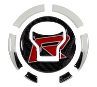 Protège-réservoir Tankpad Carbonlook 3D décor compatible avec Honda CB125R couvercle de réservoir Blanc X600067VA