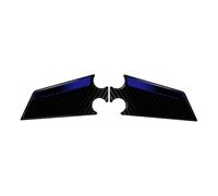 Protége Réservoirs Compatible Avec Yamaha Pour MT-09 Pour SP 2024-2025 Aspect Carbone 3D Gel Moto Pied Pour Talon Protecteur Autocollant Étanche(Blue)