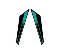 Protége Réservoirs Compatible Avec Yamaha Pour MT09 Pour SP 2024 - 2025 Aspect Carbone Gel 3D Kit D'autocollants De Protection Pour Poignée De Passager De Moto(Midnight Cyan)