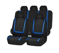 Protege Siege Voiture Convient pour Skoda pour Fabia Housses De Siège De Voiture pour Forester pour Rapid pour Felicia Ensemble Complet Protecteur De Siège Avant Arrière(Blue Full Set)