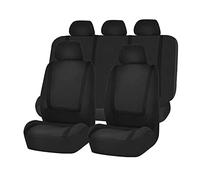 Protege Siege Voiture Convient pour Skoda pour Fabia Housses De Siège De Voiture pour Forester pour Rapid pour Felicia Ensemble Complet Protecteur De Siège Avant Arrière(Black Full Set)