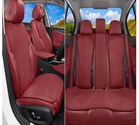 Protege Siege Voiture Coussin Auto pour Nissan pour Juke pour Note pour Qashqai pour Feuille pour Navara Housse De Siège De Voiture Ensemble Coussin Quatre Saisons(Five Seat Red)