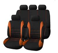 Protege Siege Voiture Coussin Siège Voiture pour Nissan pour Qashqai J10 J11 pour X-Trail pour X Trail T32 T31 Coussins De Siège d'hiver Coussins De Protection Housses De Siège(Orange)