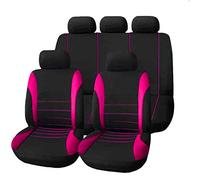 Protege Siege Voiture Coussin Siège Voiture pour Nissan pour Qashqai J10 J11 pour X-Trail pour X Trail T32 T31 Coussins De Siège d'hiver Coussins De Protection Housses De Siège(Rose Rouge)