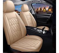 Protege Siege Voiture Housse Siège Voiture en Cuir pour Ford pour Mondeo pour C-Max pour Focus pour Taurus pour Mustang GT pour Territoire pour Ranger pour Galaxy pour Kuga(Beige,One Size)