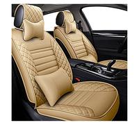 Protege Siege Voiture Housses De Siège De Voiture en Cuir Spécial 5 Places pour Hyundai pour Solaris pour Tucson 2017 pour Creta pour Getz I30 I20 pour Accent Ix35(Beige,A)