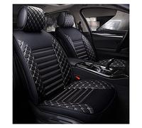 Protege Siege Voiture Housses De Siège De Voiture en Cuir Spécial 5 Places pour Hyundai pour Solaris pour Tucson 2017 pour Creta pour Getz I30 I20 pour Accent Ix35(Black White,B)