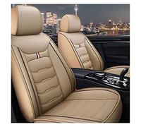 Protege Siege Voiture Housses Siège Voiture 5 Places Pour Vw Pour Amarok Pour Atlas Pour Coccinelle Pour Jetta Pour Bora Pour Polo Pour Golf Couverture Complète Housse Siège Similicuir(Beige,One Size)