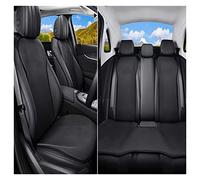 Protege Siege Voiture pour CR-V pour Civic pour Accord pour Pilote pour HR-V pour Passeport pour Freed Car Seat Cover Set Respirant Protector Mat(Five Seat Black)