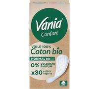 Protège-Slips Confort Voile 100% Coton Bio Normal (Boîte De 30)-Protège-Lingeries Sans Parfum Et Sans Colorant-Protection Hygiénique Respirante Pour Une Sensation Naturelle