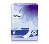 Protege-Slips Pour Fuites Urinaires Tena Maxi - Incontinence Moderee A Forte - Lot De 12