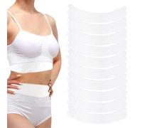 Protège-Soutien-Gorge,Coussinet Invisible pour Ventre - 10 Pièces Respirantes Absorbantes Soutien Invisible pour Filles Femmes Sport Fitness Activités Physiques