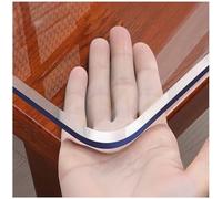 Protège-table en PVC transparent de 2 mm d'épaisseur, tailles multiples, 65 * 120 cm, pour grandes tables de salle à manger, réunions, conférences, mariages, buffets, bars et bureaux