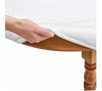 Protège-table ovale élastiqué sous-nappe en molleton imperméable antitache antidérapant antichocs longueur de 169 à 183 cm