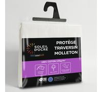 Soleil d'ocre, Protège taie de traversin en Coton 45x140 cm Molleton