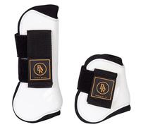 Protège-tendons et boulets pour cheval avec néoprène BR Equitation Pro Tech PU Blanc Cob