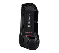 Protège-tendons pour cheval avec double fermeture velcro Equestro Noir Cob