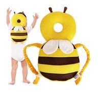 Protège-Tête Bébé, Protection Tête Bébé en Forme d'Abeille Sac à Dos, Accessoire d'Apprentissage de la Marche Réglable Maison Voyage Intérieur Extérieur