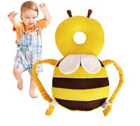 Protège-Tête Bébé - Protège-Tête Doux Pour Enfant Motif Abeille Apprentissage Marche,Accessoire Respirant Pour Voyage Extérieur Intérieur Bébé