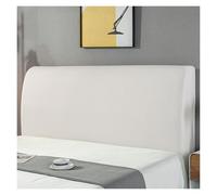 Protège-tête De Lit en Velours, Housse Lavable Anti-poussière avec Tissu Élastique - Rafraîchissez Votre Décoration Intérieure(White,150cm)