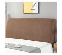 Protège-tête De Lit en Velours, Housse Lavable Anti-poussière avec Tissu Élastique - Rafraîchissez Votre Décoration Intérieure(Brown,120cm)