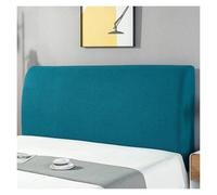 Protège-tête De Lit en Velours, Housse Lavable Anti-poussière avec Tissu Élastique - Rafraîchissez Votre Décoration Intérieure(Dark Blue,120cm)