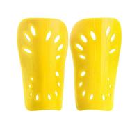 Protege Tibia 1 Pair Football Shields Shin Guards Kits for Man Protective Gear Breathable Plastic Pads(Yellow,L)