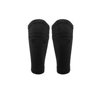 Protege Tibia 1 Pair Soccer Protective Socks Shin Guard with Pocket for Football Pads Leg Sleeves Support Adult Calf Sock(Black,M)