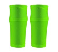 Protege Tibia 1 Pair Soccer Shin Guard Sleeves,Football Pad Holder Protective Soft Calf Socks with Pocket(Green,L)
