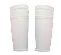 Protege Tibia 1 Pair Sports Soccer Shin Guard Pad Football Pads Support Calf Sleeve Shinguard for Adult(White-Only Socks,L)