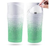 Protège-Tibia Chaussette protège-Tibia Manchons de Protection pour Les Jeux de Football pour et Adultes, Manches Respirantes protecteurs élastiques