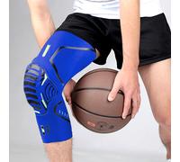 Protège-Tibia En Accent D'abeille Pour Hommes Et Femmes,Manchon De Compression De Sport,Stabilisateur De Genou,Genouillère D'entraînement,Protecteur De Basket-Ball,1pc - Type Blue 1pcs-S