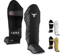 Protège Tibia - Mytra - Fusion M-11 - Cuir Artificiel - Rembourrage Mousse - Ajustable L