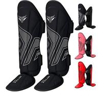 Protège Tibia - Mytra - Noir - Conception Ergonomique - Rembourrage Renforcé - Ultra Léger S/M