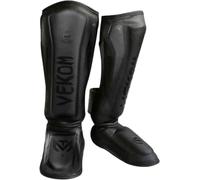 Protège Tibia Pied Boxe, Muay Thai Karate Protège, Protège Tibias D'entraînement Et De Compétition, MMA Jambe Tibia Protection pour Arts Martiaux, Karaté D’Entraînement E,L