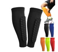 Protege Tibia Ski,Protection Tibia Ski,Chaussette Protege Tibia,Structure Alvéolée Respirante Et Anti-Choc,Confort Léger Et Conforme à La Jambe pour Le Ski Alpin (B1, L)