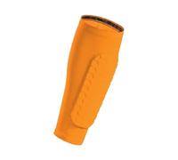 ProtèGe-Tibias 1 protège-Tibia de Football, Manchon Compression for Mollet avec Coussinets en nid d'abeille, Support for attelle Tibiale, Baseball, Boxe(Orange,M)