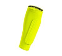 Protège-Tibias 1 protège-Tibia de Football, Manchon Compression for Mollet avec Coussinets en nid d'abeille, Support for attelle Tibiale, Baseball, Boxe(Bright Green,XL)