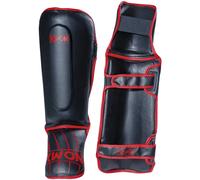 Protège-tibias boxe Thaï Kwon Scratch Noir L