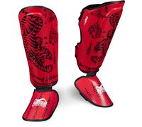 Protège-tibias boxe Thaï Phantom Athletics Rouge S/M