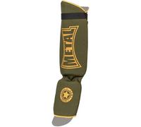Protège-tibias boxe Thaï + pied coton Metal Boxe Military Vert XS