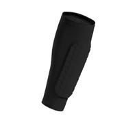 Protège-Tibias de Football 1 protège-Tibia de Football, Manchon Compression for Mollet avec Coussinets en nid d'abeille, Support for attelle Tibiale, Baseball, Boxe(Black,L)