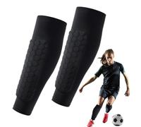 Protège-Tibias de Football | Coussinets en nid d'abeille à Manchon de Compression pour Mollet - Protège-Tibias, équipement de Football, équipement de Protection du Mollet pour, Jeunes Adultes