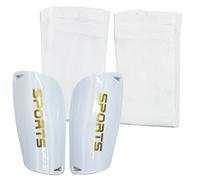 Protège-Tibias de Football pour Petits Tibias + Manches élastiques Hautes, protège-Tibias pour garçons et Filles, Protection des Coups de Pied et des blessures