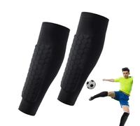 Protège-Tibias de Football - Protège-Tibia Chaussettes Protège-Tibia Coussinets en nid d'abeille - Chaussettes Respirantes pour protège-Tibias, équipement de Protection du Mollet pour Jeunes Adultes,