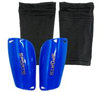 Protège-Tibias de Football, protège-Tibias + Manches hautement élastiques, pour Jeunes garçons et Filles, Protection Contre Les Coups et Les blessures